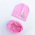 thumbnail image 2 of Gorro infantil con estampado de unicornio para niños, gorro de algodón, conjunto de bufanda y cuello, otoño, 2 of 4