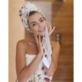 thumbnail image 7 of Purple Red Spring Floral Towel Set of 3, Soft Microfiber Bath Towels, Hand Towel, Washcloths, Watercolor Botanical Summer Flowers Quick-Dry Absorbent Towels for Bathroom Kitchen Hotel Beach Gym Spa, 7 of 7