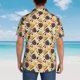 thumbnail image 4 of Balery Thanksgiving Camisas hawaianas de manga corta para hombre, camisas playeras de corte holgado, camisas de vacaciones con botones,X-Large, 4 of 7