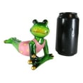 thumbnail image 6 of Ebros Whimsical Diva Green Lady Frog In Pink Swimsuit & Golden Manicure Figurine, 6 of 7