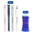 thumbnail image 1 of Gel Pen 0.35mm Writing Pen 0.35mm Gel Cartoon Smooth Stationery Supply for School Office, Blue, 4pcs, 20pcs Refills, 1 of 7