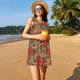 thumbnail image 3 of Balery Rose Mix Leopard 1 Vestidos de verano para mujer con estampado: vestido holgado sin mangas, vestido playero informal y cómodo para días calurosos., 3 of 7
