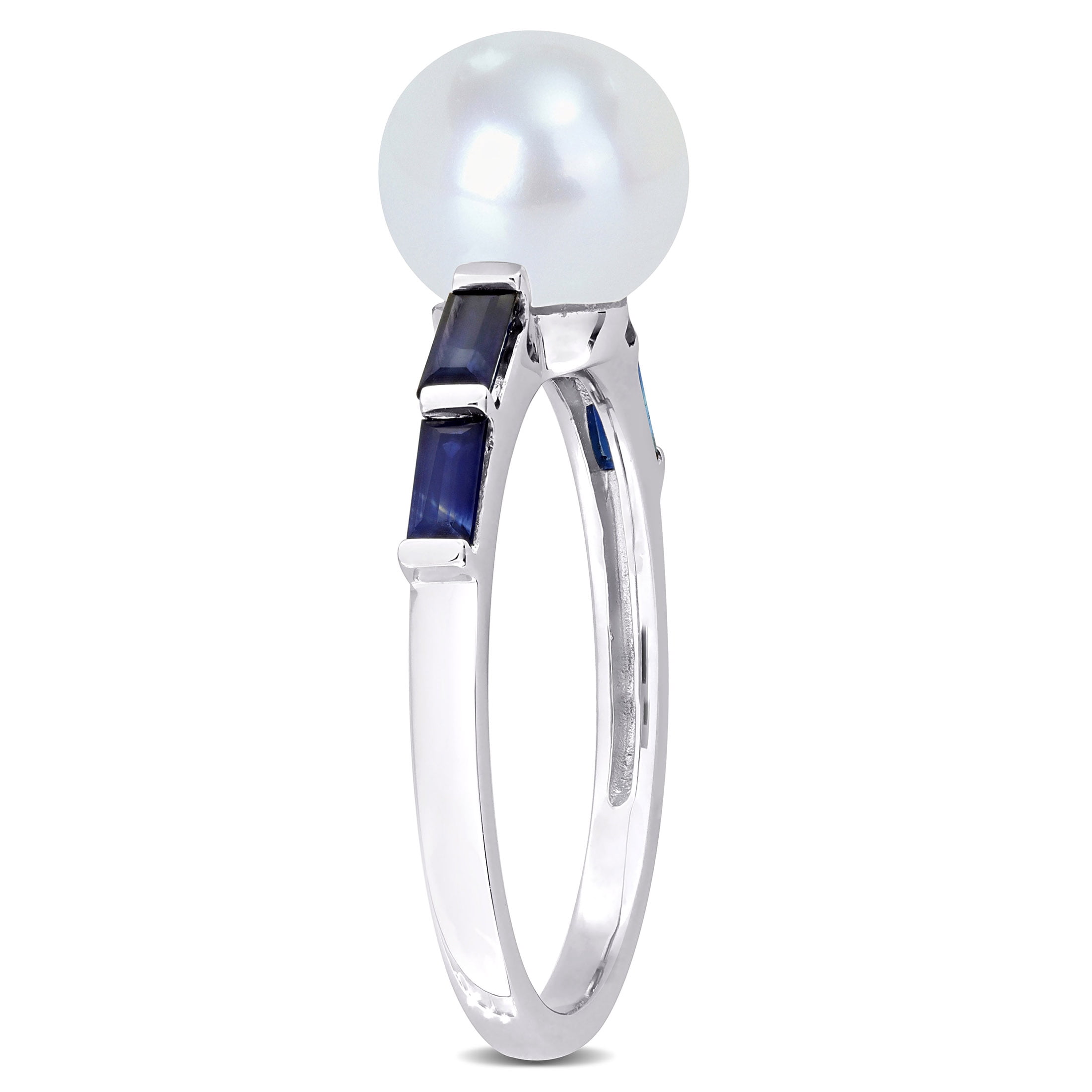 Everly Women's Sapphire 10k White Gold Ring