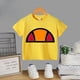 thumbnail image 3 of Ropa de verano para niños, camiseta de algodón estampada con patrón simple, camiseta para niños, niñas y adolescentes, camiseta 100 % algodón, 3 of 5