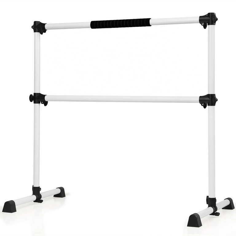 Goplus 4ft Adjustable Double Dance Bar Portable Ballet Barre with Anti Slip Pads Ideal for Home Studio Walmart