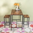 thumbnail image 6 of Gewnee Height Bar Stools Set of 2,26''Wooden Modern Backless Kitchen Island Stools for Dining Room,Pub,Cafe,Vintage, 6 of 15