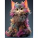 thumbnail image 1 of 5D DIY Taladro Pelo Colorido Gato Del, 1 of 9