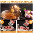 thumbnail image 3 of MáQuina para Hacer Bolas de AlbóNdigas, de Acero Inoxidable, para Hacer Bolas de Cuchara, Herramienta Manual para Hacer AlbóNdigas, MáQuina Antiadherente para Hacer AlbóNdigas, 3 of 5