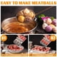 thumbnail image 3 of MáQuina para Hacer Bolas de AlbóNdigas, de Acero Inoxidable, para Hacer Bolas de Cuchara, Herramienta Manual para Hacer AlbóNdigas, MáQuina Antiadherente para Hacer AlbóNdigas, 3 of 5