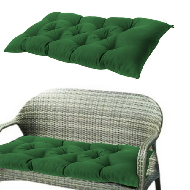 Coussin d'Extérieur de Remplacement, Polyester Toutes Saisons, 50x100 cm, Résistant à l'Eau pour Meubles de Patio, Gain de Place, YISHFHP, Vert