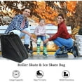 thumbnail image 2 of Bxaolu Roller Skate Bag, Breathable Ice Skate Bags with Adjustable Shoulder Strap, Oxford Cloth Skating Shoes Storage Bag for Women Men, Roller Skate Accessories, Black, 2 of 8