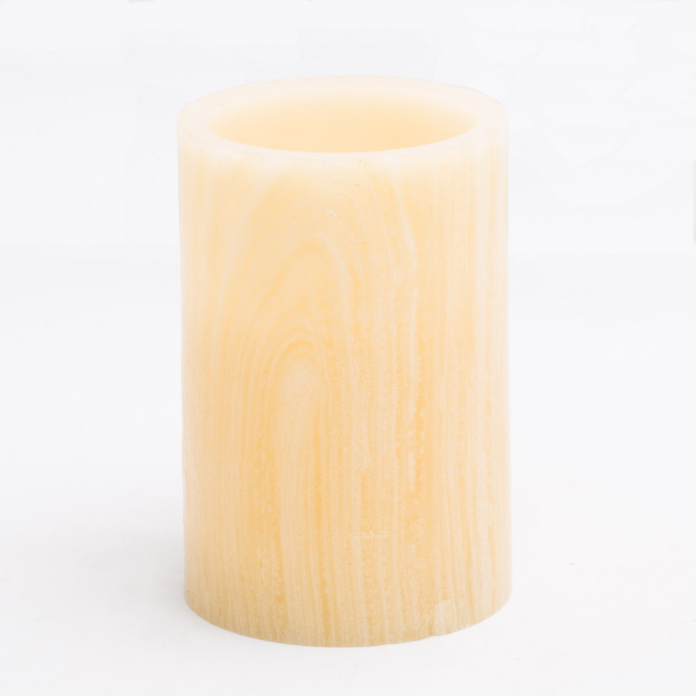 Richland Flameless LED Pillar Candles Birch 4" x 6"