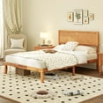 thumbnail image 1 of Gymax Full Size Bed Frame w/Headboard Wooden Slats Support 9'' Under-bed Storage Space, 1 of 10