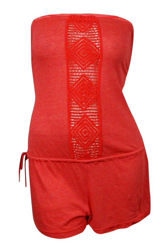 Women's Dream Catcher Strapless Romper Swimsuit Cover