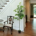 thumbnail image 4 of 70.9in (1.8M) Artificial Fig Tree Realistic Faux Plant for Home, Office & Living Room Decor, 4 of 6
