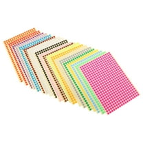 MERRYHAPY Colored Circle Labels PVC Adhesive For Adults Daily Life 20 Sheets