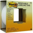 Postit Removable Labeling Tape, 2 in x 36 yd, White