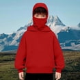 thumbnail image 2 of Nwiuh Girls Hoodie Trendy Cute Hooded Sweatshirt with Pocket Baggy Kids Pullover Winter 2026 Back to School Clothes Teens (Red, 8-9 Years), 2 of 8