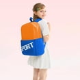 thumbnail image 5 of Color Block Sport Print Backpack Lightweight Waterproof Casual School Bookbag For Elementary Daily Travel Outdoor for Ages 5rd 5th 7th 9th, 5 of 7