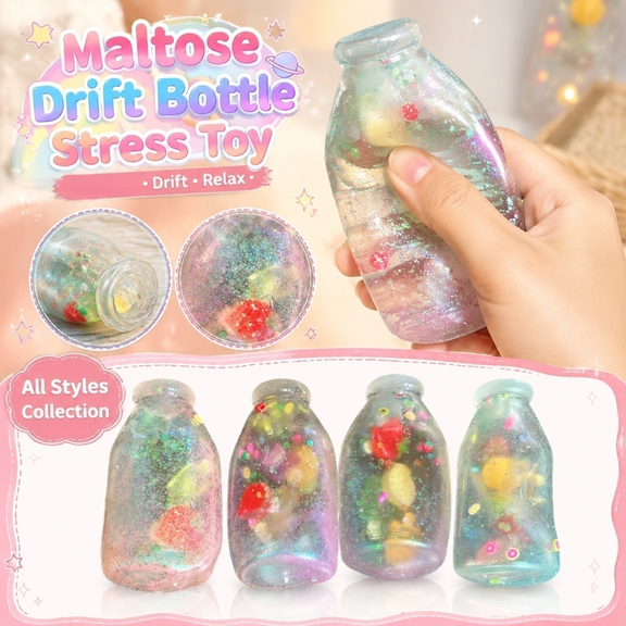 Kids Squeeze Toys, Relaxation Relief Items for Student, Squeeze Toys for Student, Party Favors for Student, Stocking Stuffer Toys for Student, Clear Silicone Random Style Maltose
