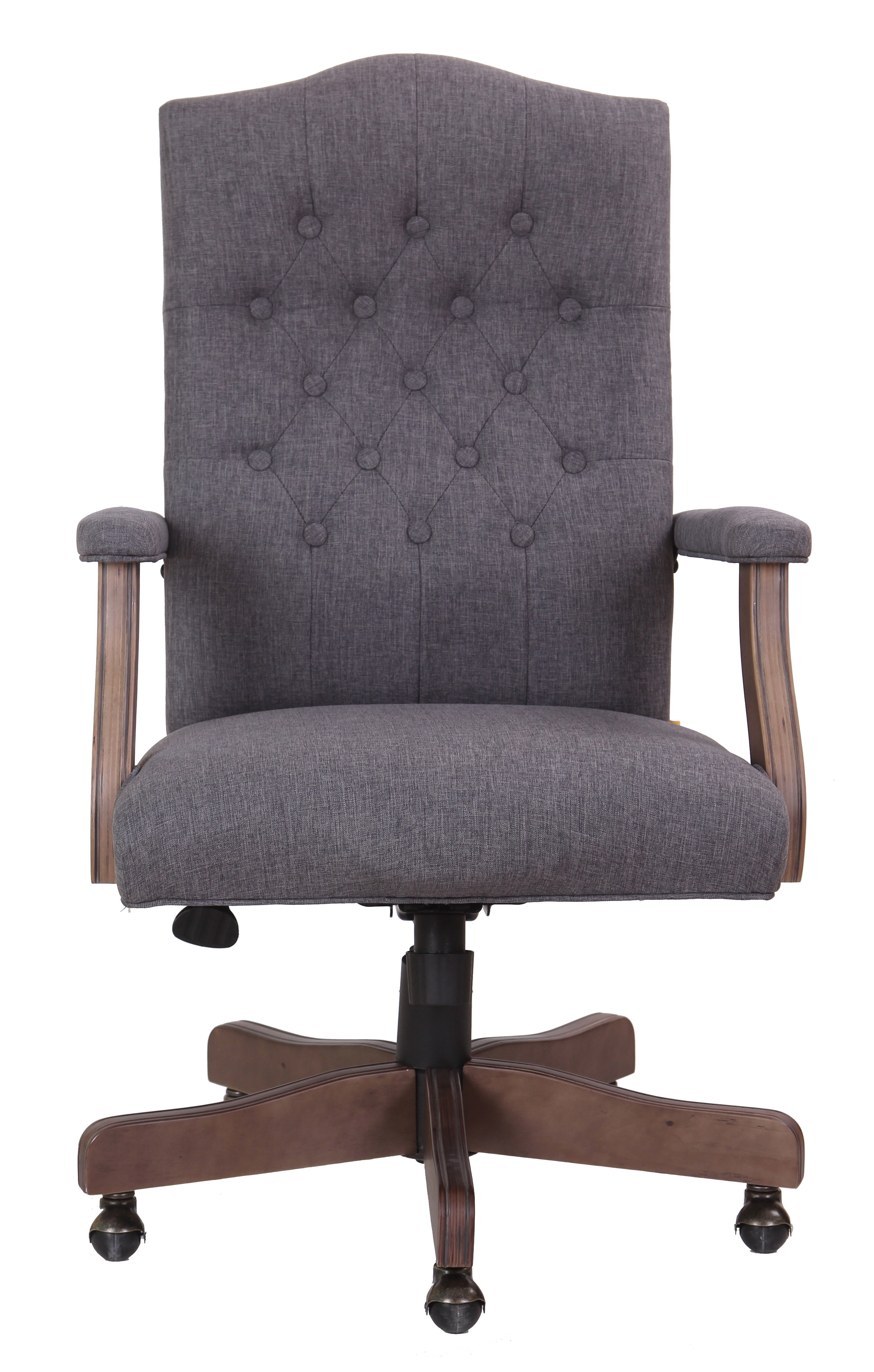 Boss Office Products Refined Rustic Executive Chair in Slate Gray Commercial Grade