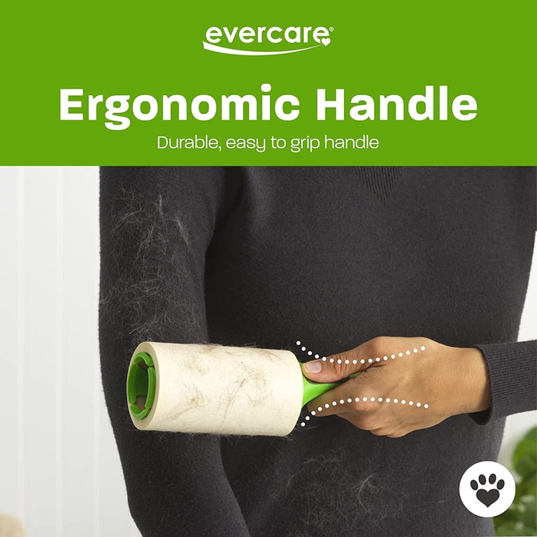 Evercare, Pet Lint Roller, 100 Sheets, Ergo Grip Extreme Stick