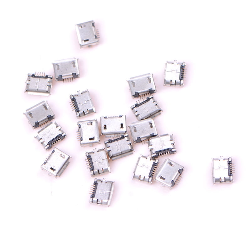 Details about   20pcs Micro USB Type B Female Socket 5-Pin Connector SMD Soldering XG 