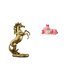 thumbnail image 1 of Estatua del caballo,Estatua de caballo de pie hecha a mano de resina de cafetería,Escultura de ciervo,Estatuas de ciervos durmientes de resina,adornos Feng Shui,Estatua de ciervo de, 1 of 8