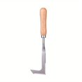 thumbnail image 1 of 1pc, Crack Weeder Crevice Weeding Tool, Stainless Steel Weed Tool Manual Weeder, Beech Wood Handle Lawn Yard Gardening Tool Gardening Gift, 1 of 4