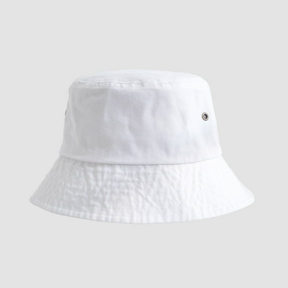 SZX Hot Summer Bucket Hat - Trendy Cotton Sun Hat for Beach, Golf, Fishing - Fun Outdoor Vacation Boonie for Men and Women/White