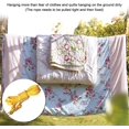thumbnail image 4 of thickness 10.5mm 15m strong woven clothesline with two metal hooks, rust resistant and waterproof for camping, garden, garage, Yellow, 4 of 5