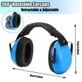 thumbnail image 6 of Abaima 2 Pack Kids Noise Cancelling Ear Muffs, Autism Sensory Headphones,Steel-Reinforced Adjustable Ear Protection (3-14 Years) for Concerts Travel and Loud Events,Blue/Green, 6 of 8