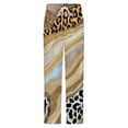 thumbnail image 5 of Golden Animal Print Agate Winter Female Pants Flannel High Waist Women Pants Lady Warm Straight Leg Plush Trousers, 5 of 7
