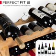 thumbnail image 2 of DECOMIL - 72 Bottle Stackable Modular Wine Rack Wine Storage Rack Solid Bamboo Wine Holder Display Shelves, 2 of 6