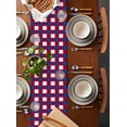 thumbnail image 2 of Boanket 4th of July Table Runner - 60 Inch Long, Kitchen Dining Table Runner Dresser Scarves, Independence Day Red Blue White Plaid Checkered Farmhouse Decor for Coffee Tables Wedding Party Banquet, 2 of 8