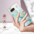 thumbnail image 3 of Compatible avec Google Pixel 7A Étui Souple Motif Marbre Couverture de Protection Améliorée pour Appareil Photo et Écran, 3 of 5