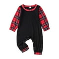 thumbnail image 3 of Herrnalise Christmas Pajamas For Family Matching Family Sets Christmas Casual Printed Jumpsuit Romper Home Wear Matching Christmas Pjs For Family Black-Baby, 3 of 4