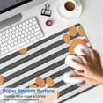thumbnail image 4 of Long Mouse Pads for Desk,Paw Print Sonstripes Desk Mats on Top Of Desks, Desk Mouse Pad Extra Large with 3mm Non-Slip Base and Stitched Edge for Gaming,Office,Work,Home 31.5"x11.8", 4 of 6