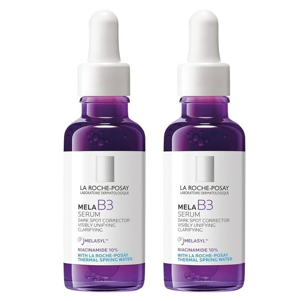 Two-pack of B3 serum, a brightening serum containing anti-aging ingredients Melasyl and 10% niacinamide, effectively improves sun spots, age spots, and acne scars. 30ml each.