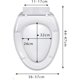 thumbnail image 3 of Asiento para inodoro de cierre lento universal, 3 of 4