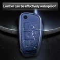thumbnail image 4 of Key Fob Cover Compatible with Fit for Audi A4 A3 Q3 Q5 Q7 TT TTS RS3 S4 S3 A1 S6 RS4 RS6 Q2L ABS Smart Remote Key Case Keychain Case Holder Protector,blue,3 Button, 4 of 6