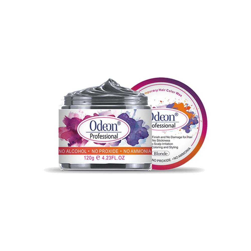 Odeon Temporary Hair Color Wax, 4.23oz Instant Hairstyle Cream, Blonde