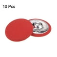 thumbnail image 3 of Uxcell 10pcs 44L Fabric Cloth Covered Button 28mm Metal Shank Round Sewing Buttons for Suits Dress Blouses, Red, 3 of 5