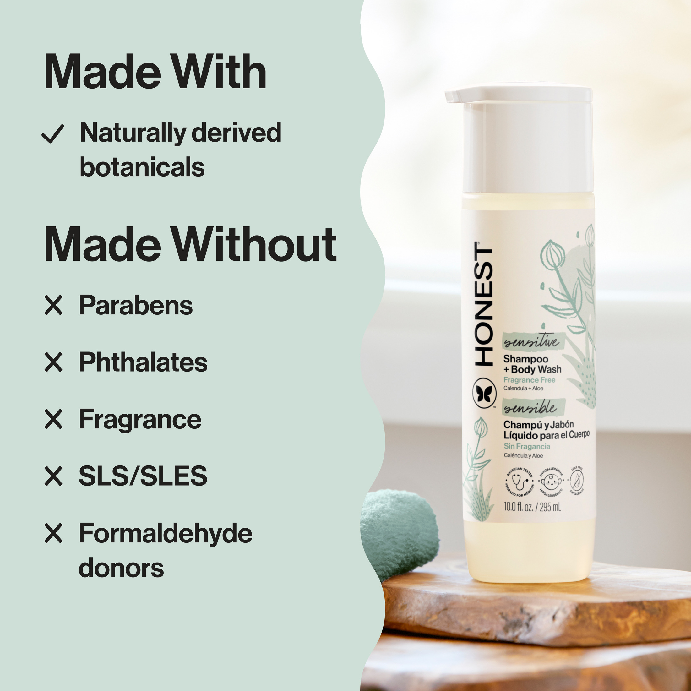 Honest Baby Sensitive 2-in-1 Shampoo and Body Wash photo 4