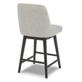 thumbnail image 5 of Maddie Home 26" Modern Fabric Counter Height Swivel Barstool in Ivory, 5 of 14