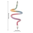thumbnail image 2 of Parrot Climbing Rope Perch, Extra Large Gradient Color, 31.5 Inch Bendable Spiral, 1 Piece Pack, for Large Parrots Bird Cage Grinding Claw Standing Play Toys, 2 of 5