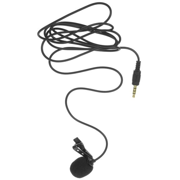 NICERIO Small Clip on Microphone for Video Recording 3.5mm Lavalier Mic Shirt Microphone