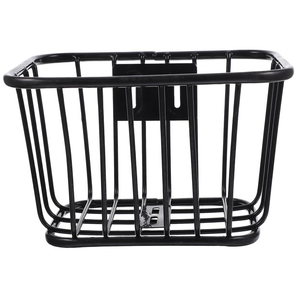 NUOLUX Children Bike Basket Bike Front Metal Basket Detachable Bike