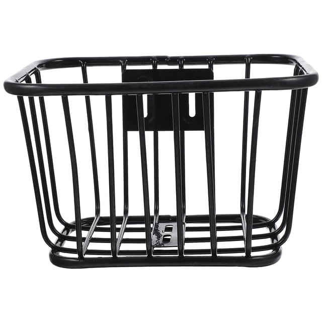 Cesta de bicicleta para niños Cesta delantera de metal para bicicleta Cesta de bicicleta desmontable Cesta de manillar de bicicleta para niños
