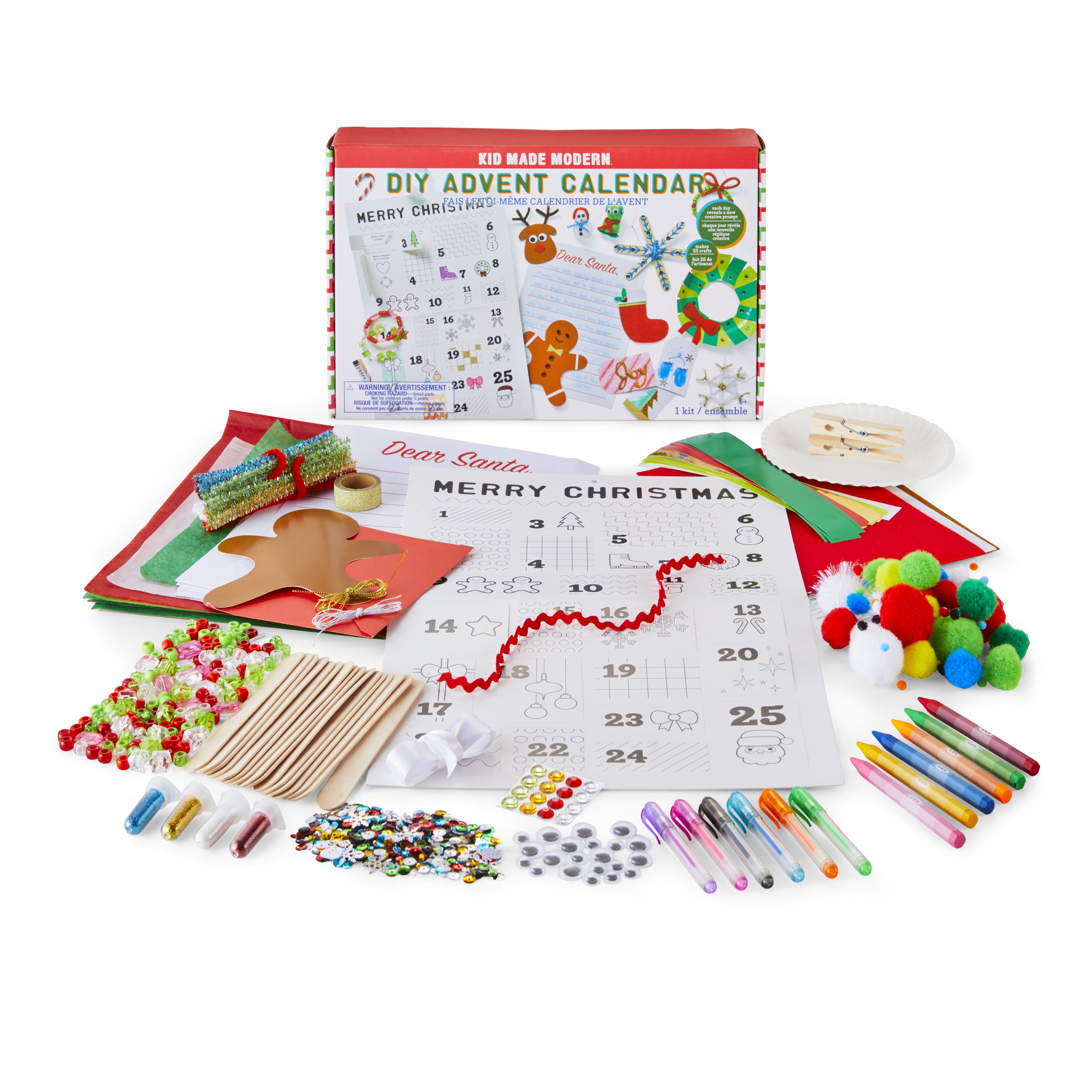 Download Kid Made Modern Holiday Crafts Diy Advent Calendar 25 Days Of Holiday Craft Prompts For Kids Ages 6 And Up Walmart Com Walmart Com PSD Mockup Templates